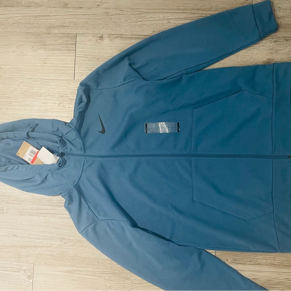 Nike Men's Teal Full-Zip Hoodie